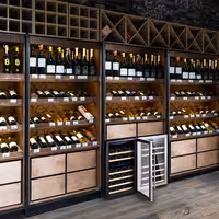 Commercial Wine Fridge - Dual Zone - 100L - max. 33 bottles - Stainless Steel Door