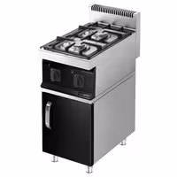 Plinski štednjak - Linija 700 - 400x700x1000 mm - 10 kW - 2 plamenika - samostojeći - zatvoreni ormarić s 1 vratima