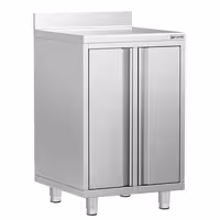 Radni ormarić – za aparat za kavu – 600 x 600 mm – s 2 krilna vrata i nadvratnikom