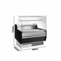 Serve Over Counter - 998x953mm - black front - capacity 110 litres