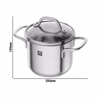 ZWILLING | Garnek wysoki PICO – Ø 120 mm – 1 L – z pokrywką