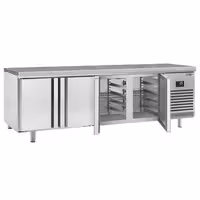 Pekarski rashladni pult PREMIUM PLUS - 2752x800 mm - 850 l - Ventilirano hlađenje - s 4 vrata - granitna radna ploča