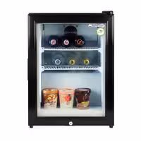 GASTRO-COOL | Minibar zamrzivač - 51 litar - Sa 1 staklenim vratima - Crna boja