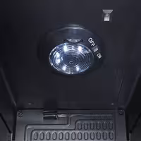 GASTRO-COOL | Barski hladnjak - 360 mm - 88 litara - Sa 1 staklenim krilnim vratima - Crna boja