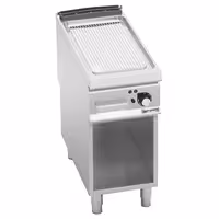 Elektriskā grilvirsma - 6,6 kW - Rievota - iekļauts statīvs