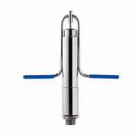 Inset Glass Rinser for sink - with automatic shut-off valve - with integrated flow regulator