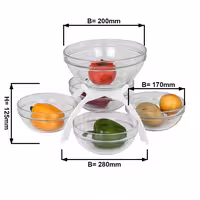 Jam Etagere / Buffet Stand - Powder-coated stainless steel - White - square - Height: 340mm - incl. 5 Glass bowls 4x170x170mm, 1x200x200mm - with 5 shelves