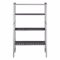 وحدة رفوف ألمنيوم - بداية - 960x1800mm - عمق: 560 mm - 4 رفوف - الحمولة: 900 kg