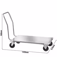 Transportna kolica - 610x1220 mm - s 1 policom - s ručkom