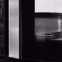 Countertop 4-Sided Glass Display Fridge - 100L - 480mm - Double glazing - round - with 3 glass shelves
