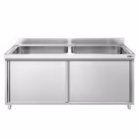 PREMIUM ormarić za pranje lonaca – 1800 x 600 mm – s 2 sudona