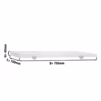 Chopping Board for Prep Table - 700x700mm - Thickness: 40mm - PE500 (HDPE) - White
