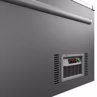 Wyspa mroźnicza do supermarketów – 1454 mm – 402 L – z 2 drzwiami przesuwnymi – szara