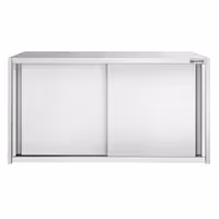 RVS wandkast PREMIUM - 1200x400x650mm - met schuifdeuren