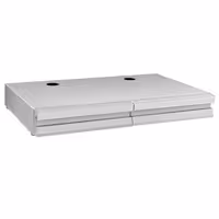 Profesionalna ladica za talog kave - Dvostruka - 820x510x115 mm - s udarnom prečkom