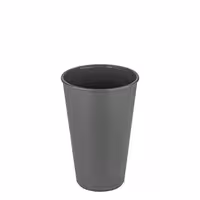 (24 pcs) Polycarbonate Cup (reusable) - 400ml - Grey - fits Reusable Lids MWDGK35