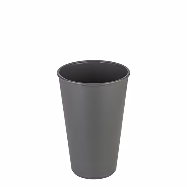 (24 pcs) Polycarbonate Cup (reusable) - 400ml - Grey - fits Reusable Lids MWDGK35