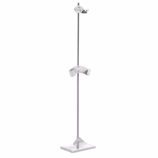 Stalak za pizze – držač za lopate - 350x250x1750 mm - nehrđajući čelik | potporni nosači od eloksiranog aluminija | postolje od mramora - bez lopate i četka