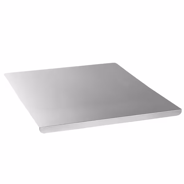 Skärbräda – rostfritt stål – 500 x 500 mm - med halkskyddsmatta