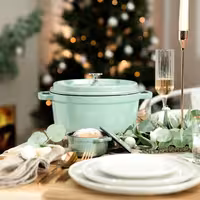 STAUB | Mini Cocotte Round Enamelled Cast Iron Casserole Dish – Ø10 cm - Sage Green