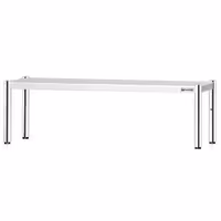 Rozsdamentes acél polc felépítmény - 1 szintes - 1600x370 mm - magasságában állítható