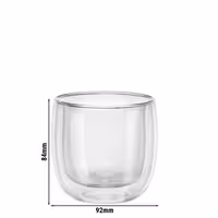 (2) ZWILLING | Sorrento Tea Glasses – 240 ml - double‑walled borosilicate - handmade