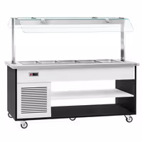 Carrinho de buffet frio DANZIG - 1900mm - para 5x GN 1/1