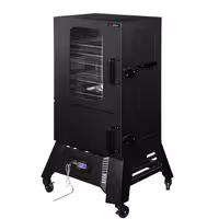 Smoker Oven - Digital - with 4 Racks - 670x739mm - on Wheels - Black