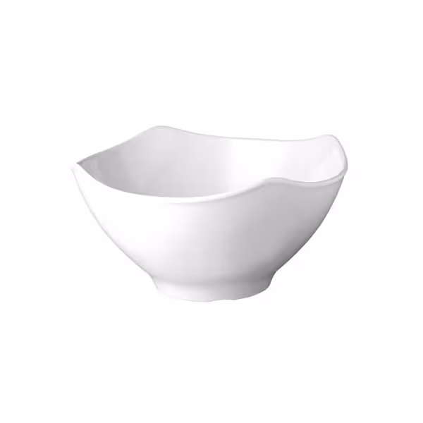 (6 adet) Kase - GLOBAL BUFFET - Melamin - 3L - köşeli - 255x255mm - Derinlik:130mm - Beyaz