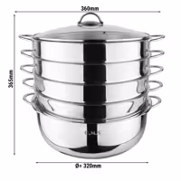 6-osaline roostevabast terasest auruti | Aurupliit - Ø 320 mm