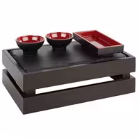 Ahşap Sunum Kutusu - SUPERBOX - Ahşap - Siyah - 290x185x105mm