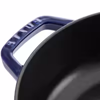 STAUB | SPECIALITIES - Wok sa staklenim poklopcem - Ø 300 mm - Liveno željezo - Tamnoplava