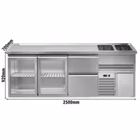 Direct Draw Beer Dispenser / Kegerator PREMIUM – 2500×700 mm – 2-Glass Door