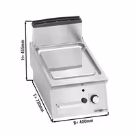 Dujinė kepimo plokštuma - 6,9 kW - Lygi