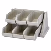 CAMBRO | Versa Organizer - small shelf with 6 containers - 511x488mm - speckled gray