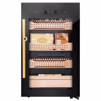 Oрмаrić za cigare (humidor) sa senzorom otiska prsta i aplikacijom za upravljanje – 113 litara – prima 850 cigara – 4 ladice