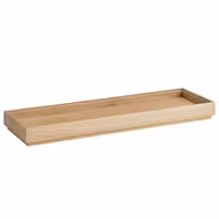 Ahşap Sunum Kutusu - VALO - köşeli - 530x162x45mm - GN 2/4 ile uyumlu - Ahşap (Meşe, yağlı) - Kahverengi