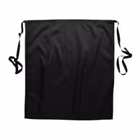 Waist Apron with Pocket - Black - Length: 76cm