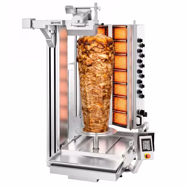 Gas Automatic Doner Kebab Grill (Shawarma/Gyros) - 14 Burner - up to 280kg - 37.24kW