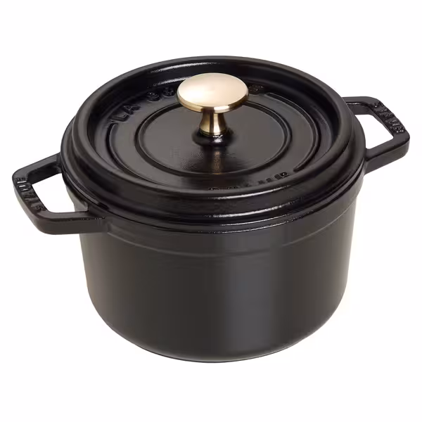 STAUB | Mini Cocotte Round Enamelled Cast Iron Casserole Dish – Ø 160 mm – Black