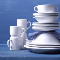 (24 adet) BUDGETLINE - Kahve Fincanı Takımı Mammoet - 200ml - Beyaz