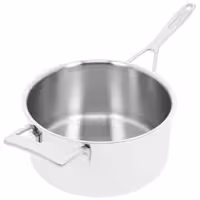 DEMEYERE | Industry 5 Saucepan with Lid – Ø220 mm – 18/10 Stainless Steel – Induction Ready