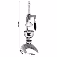Heavy Duty Lever Citrus Press - Ergonomic Handle(s) - Textured Grey - Cast Iron
