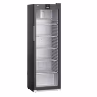 LIEBHERR | Szafa chłodnicza PERFORMANCE – 400 L – od +1 do +15 °C – z wnętrzem z tworzywa sztucznego i 1 drzwiami szklanymi – czarna