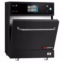 Commercial High Speed Oven - Touchscreen - 3.5kW - Black - Ventless - incl. Pizza Tray, Mesh Basket, Non-stick Baking Tray | 80% Faster Cooking
