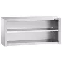 خزانة حائط ستانلس ستيل PREMIUM - 1400x400mm - بدون باب انزلاقي - بدون باب ذو أجنحة - ارتفاع 650 mm
