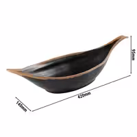 (6 adet) Kase - CROCKER - Melamin - 0,65L - 420x140mm - Derinlik:95mm - Kahverengi/Terrakotta