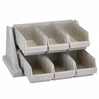 CAMBRO | Versa Organizer - small shelf with 6 containers - 511x488mm - speckled gray