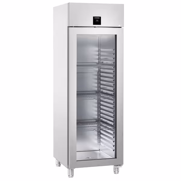 LIEBHERR | Szafa chłodnicza PERFORMANCE – stal nierdzewna – GN 2/1 – 625 L – od +1 do +15 °C – z wnętrzem ze stali nierdzewnej i 1 drzwiami szklanymi