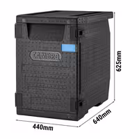 CAMBRO | CAM GOBOX® - GN 1/1 - صندوق تحميل امامي - أسود